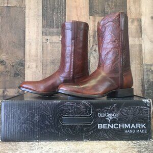 Old Gringo Benchmark MK2294-2 Lampasas 10” Brown Cowboy Boots Mens 9 D